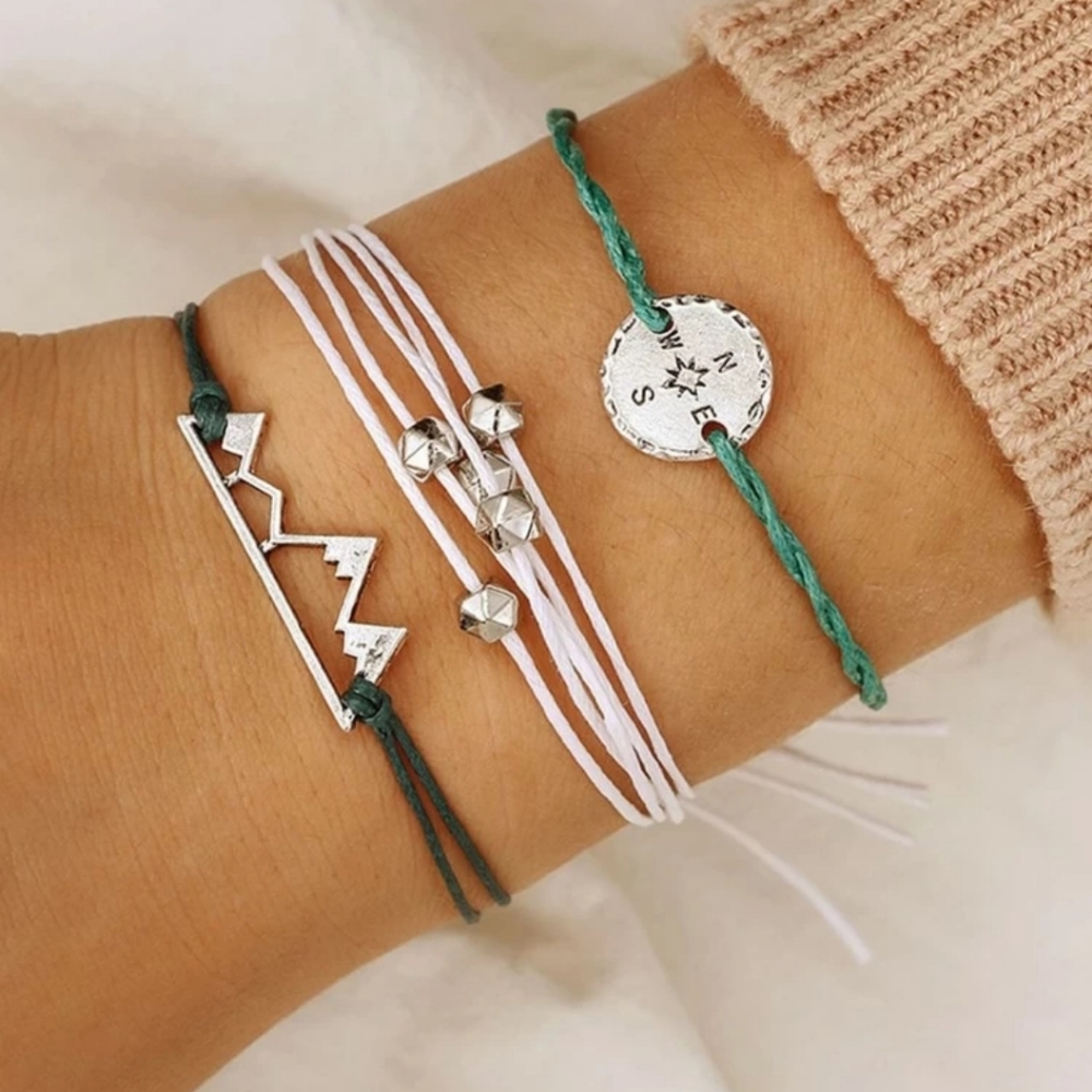 🍉5 for $25* Boho Mountain Bracelet Trio